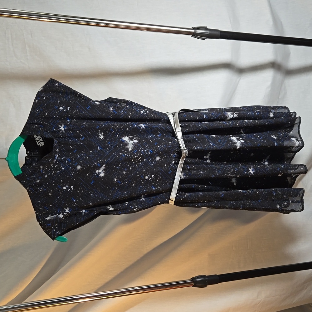 Star Wars, Junior's Dress, Size S, Black, Blue, Silver
